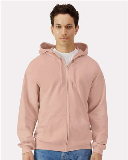 Unisex Softstyle® Midweight Full-Zip Hooded Sweatshirt