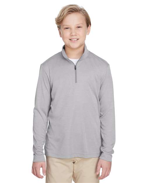 Youth Zone Sonic Heather Performance Quarter-Zip Pullover