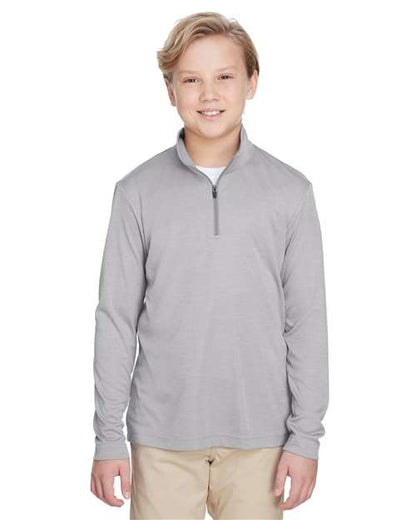 Youth Zone Sonic Heather Performance Quarter-Zip Pullover