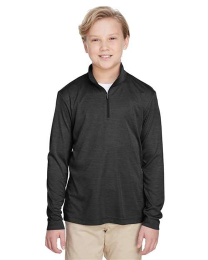 Youth Zone Sonic Heather Performance Quarter-Zip Pullover