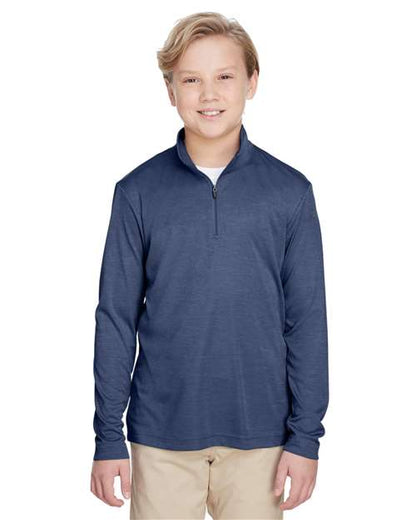 Youth Zone Sonic Heather Performance Quarter-Zip Pullover