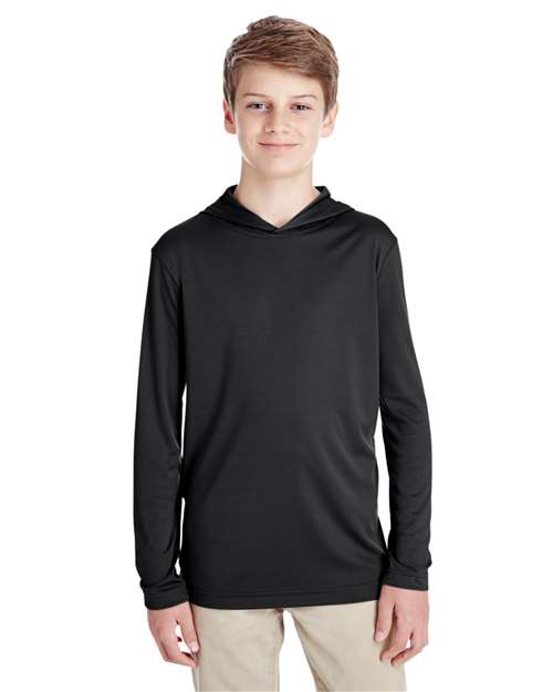 Youth Zone Performance Hooded Long Sleeve T-Shirt