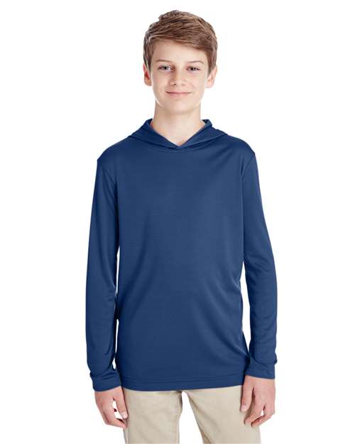 Youth Zone Performance Hooded Long Sleeve T-Shirt