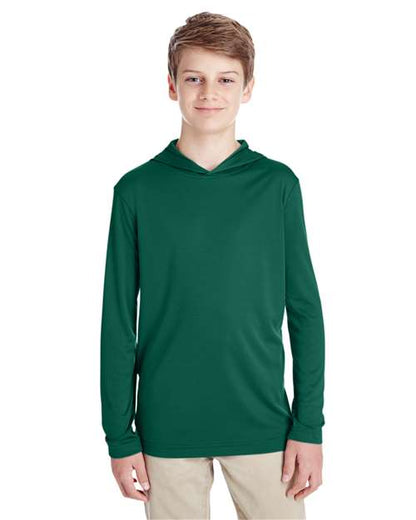Youth Zone Performance Hooded Long Sleeve T-Shirt