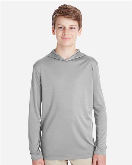 Youth Zone Performance Hooded Long Sleeve T-Shirt