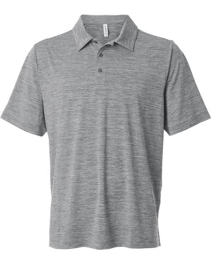 Men's Relay Heathered Stripe Polo