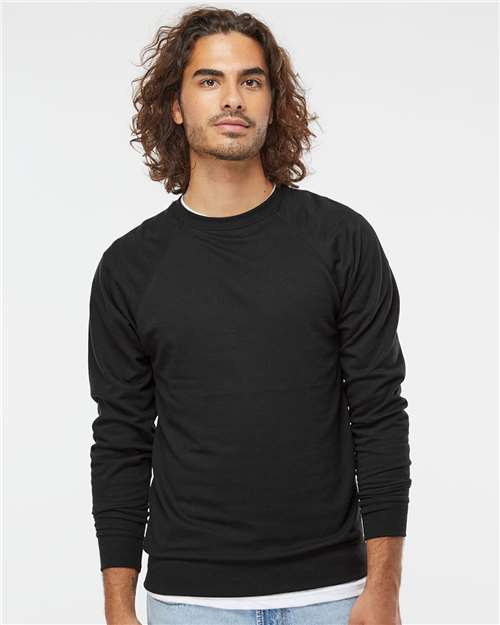 Unisex Icon Lightweight Loopback Terry Crewneck Sweatshirt