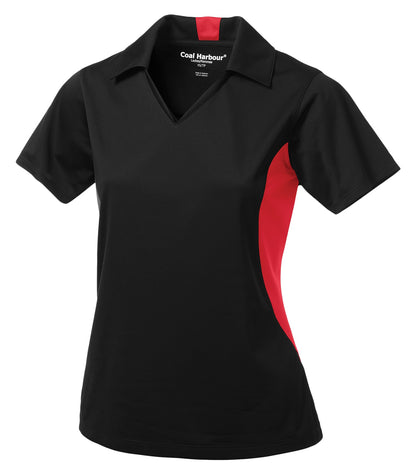 COAL HARBOUR® SNAG RESISTANT COLOUR BLOCK LADIES' POLO
