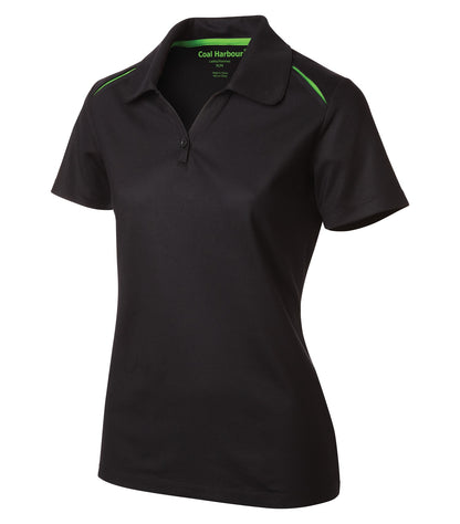 COAL HARBOUR® SNAG RESISTANT CONTRAST INSET LADIES' POLO