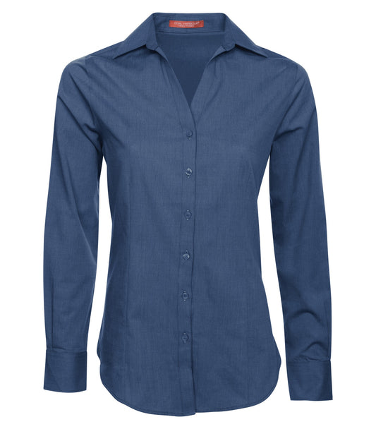 COAL HARBOUR® TEXTURED CROSSHATCH WOVEN LADIES' SHIRT
