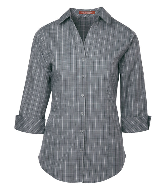 COAL HARBOUR® TATTERSALL CHECK WOVEN LADIES' SHIRT