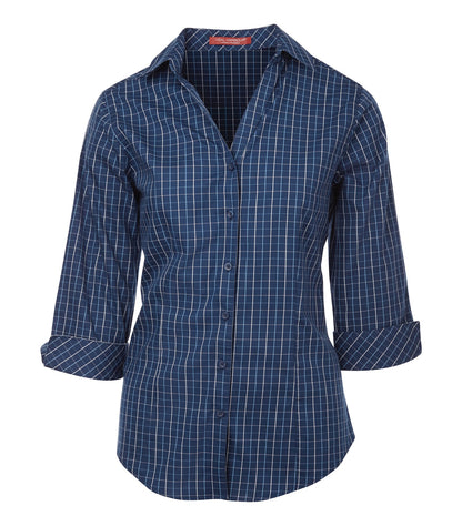 COAL HARBOUR® TATTERSALL CHECK WOVEN LADIES' SHIRT
