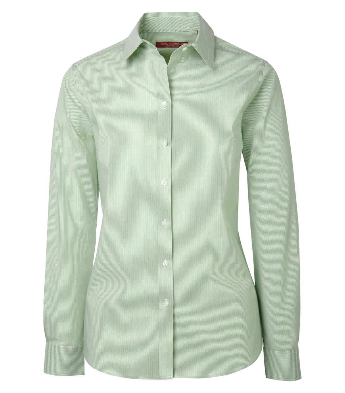 COAL HARBOUR® MINI STRIPE STRETCH WOVEN LADIES' SHIRT